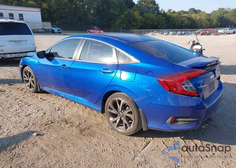 2019 Honda Civic Sport z USA, uszkodzony, nr VIN 2HGFC2F84KH511690